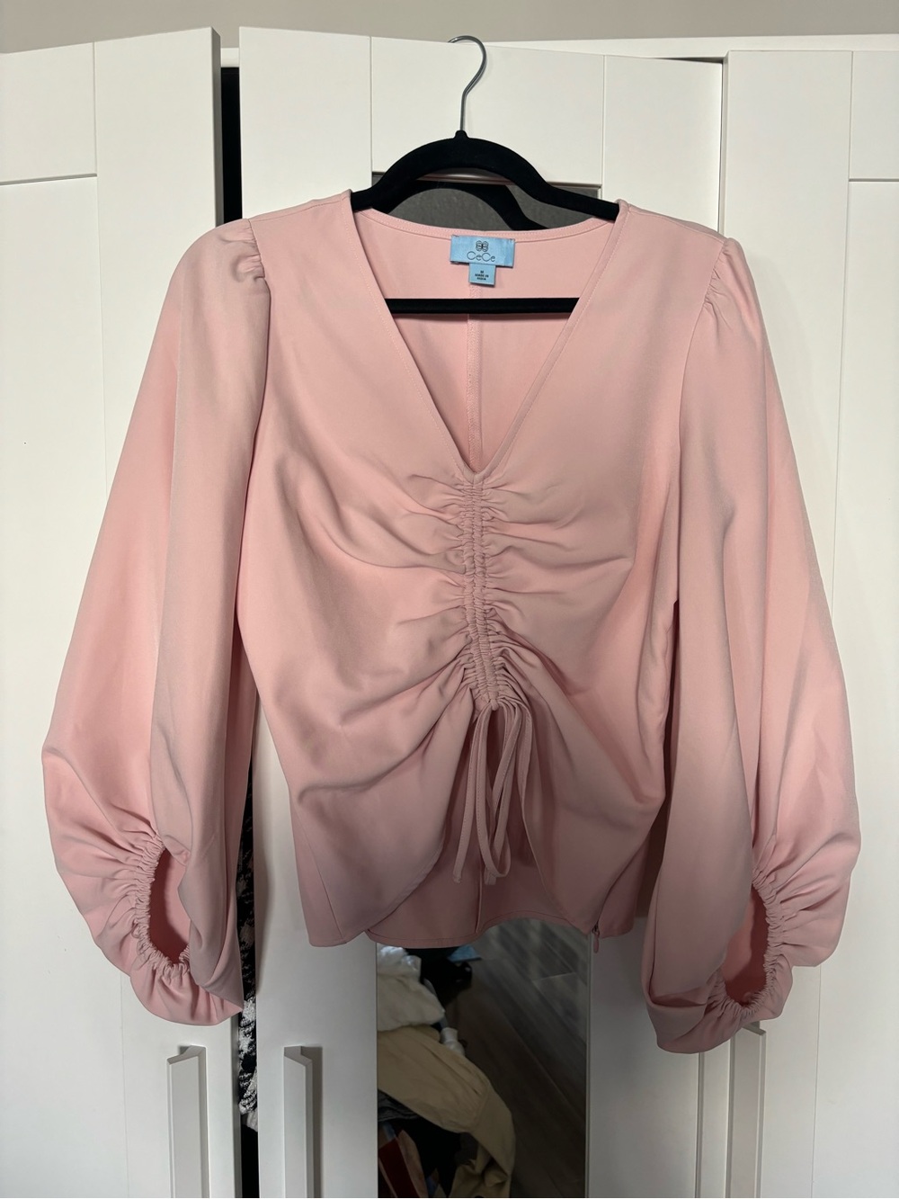 WORN ONCE - CECE PINK BLOUSE